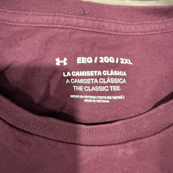 Under Armour maroon t-shirt - Picture 2 of 3